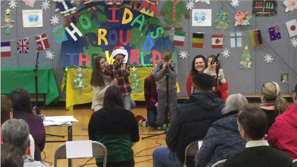 Ms. Sarah's Class Performing Dominic the Donkey Ms. Sarah's Class Performing Dominic the Donkey
